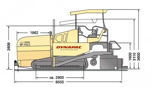 Svedala DF115C Asphalt Paver