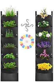 How big is a hanging wall planter at home depot? Haowin 2 Pack Felt Fabric Vertical Planters Leakproof Large