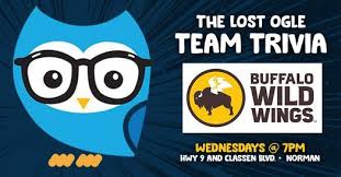 Buffalo wild wings offers all of these and professional bartenders, fresh chicken wings, trivia nights, weekly specials and so much more. Lost Ogle Free Team Trivia Buffalo Wild Wings Norman 7 July 2021