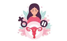 Illustration representing women's health and PCOS or PCOD management