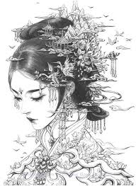 564x848 t t guisha with dragon new tattoo dragons, tattoo. Download Gugeli Chinese Coloring Book Pdf Printable Hd Chinese Drawings Chinese Art Girl Japanese Art