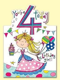 Birthday Wishes For 4 Year Old Granddaughter Rachel Ellen Age 4 Princess Birthday Card Amazon Co Uk Office Products Kids Birthday Cards Happy 4th Birthday Happy Birthday Kids