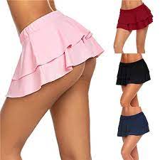 Find the perfect woman wearing short skirt stock photo. Buy Women S Pleated Skirt Sexy Mini Skirt Casual Lingerie Skirts Fashion Ruffle Skirt Solid Color Underwear Skirt Summer Short Skirt At Affordable Prices Free Shipping Real Reviews With Photos Joom