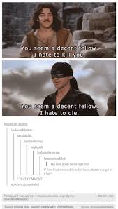 In rob reiner's 1987 film adaptation, he was portrayed by mandy patinkin. Hello My Name Is Indigo Montoya You Killed My Father Now Prepare To Die Princess Bride Bones Funny Tumblr Funny