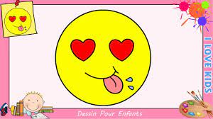 Comment dessiner un emoji KAWAII & FACILE pour ENFANTS - Dessin KAWAII 3 -  YouTube