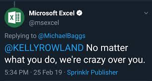 nelly: check it, check it, check it, uhh i met this chick and she just moved right up the. Microsoft Excel Tweeted Dilemma Lyrics At Kelly Rowland After She Said She Doesn T Know What Excel Is Whitepeopletwitter