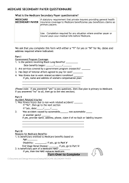 Check spelling or type a new query. Fillable Medicare Secondary Payer Questionnaire Printable Pdf Download