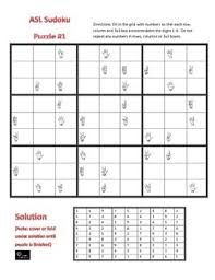 Download 100 Sign Language Asl Sudoku Puzzles By Handy Teaching Tools Tpt