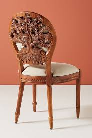 Handcarved Peacock Dining Chair Anthropologie In 2020 Dining Chairs Carved Chairs Rosewood Dining Chairs