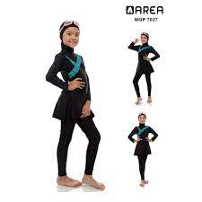Material elastane & nylon size & harga: Baju Renang Muslim Sd Usia 6 10 Th Perempuan Muslimah Shopee Indonesia