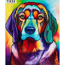 Goedkope Volledige Vierkante Diamanten Schilderij Hond 5d Diy Strass Schilderen Dier Diamant Borduurwerk Hond T7 Honden Schilderijen Dieren Schilderen Popart