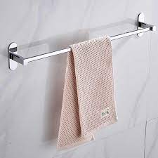Smart hangout for blankets/throws in living/bedroom, too. Bathroom Stainless Steel Towel Holder Chrome Towel Single Bar Double Towel Rack Bathroom Wall Hanging Towel Pole Free Shipping Towel Bars Aliexpress