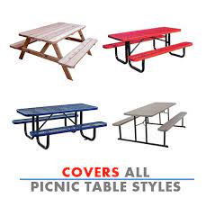 Picnic table cover with bench covers. Picnic Table Covers Style 1