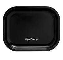 Amazon.com: Metal Rolling Tray, Small Size-7"x5.5" Black ...