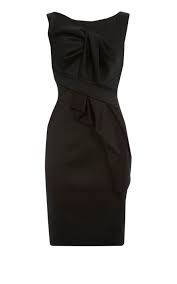 Karen Millen Folded Stretch Shift Dress Black Karen Millen Dress Business Dresses Little Black Dress