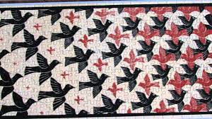 His impossible figures drawings are mindblowing and his tesselations are. Puzzle M C Escher Metamorphosis Ii Youtube