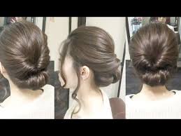 ミディアムヘアーのアップスタイル ギブソンタック くるりんぱ youtube アップスタイル ギブソンタック ヘアスタイリングの基本
