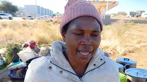 STRUGGLE: Endjala Paskalia, a 43-year-old vendor who sells food along the  Otjomuise road, expressed frustration today following a brief visit by  members of the City Police. She urged government to ...