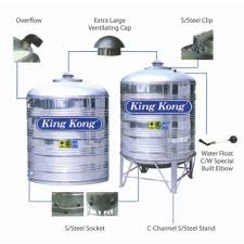 Tangki excel terbuat dari bahan plastik pe (poly etilene). Water Tank Stainless Steel King Kong Tangki Air Shopee Malaysia