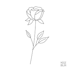 Mugebilir Mugebilirtattoo Mamasboytattoo Tattooparlor Tattoo Skinartmag Theartoftattoos Blackworkers Line Art Tattoos Line Art Flowers Rose Line Art