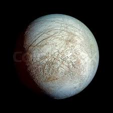 Unlike io, however, europa has a thin outer layer of ice. Europa Planet Solar System Space Stock Image Colourbox