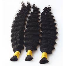 These hairstyles can help you protect your length give human hair micro braids a go with the milky way super bulk. Deep Wave Human Braiding Hair Bulk No Weft Crochet Braids With Curly Human Hair For Micro Braids Curly Bulk Braiding Hair 3pcs 5954454 2020 92 56
