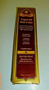 Argan Oil Permanent Hair Color Cream 2 Applications 8g Light Golden Blonde 3 Fl Arganoil Hair Color Cream Argan Oil Hair Color Golden Blonde