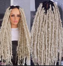 With multiple lengths and colors, our distressed butterfly faux locs crochet hair offer versatility in how to wear and style your hair. 30 Inches Black Platinum Blonde Butterfly Locs Handmade Etsy