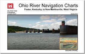 Ohio River Navigation Charts Foster Kentucky To New Martinsville West Virginia January 2014