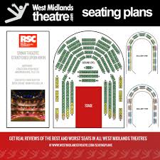 west midlands theatre seating plan for the rsc swan theatre