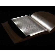 1pc Portable Led Read Panel Light Book Reading Lamp Night Vision For Travel Without Battery Wish