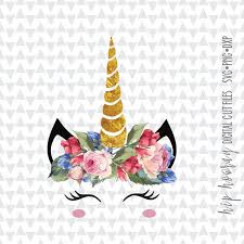 Unicorn horn with flowers svg. Pin On Water Color Svg