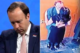 Matt hancock has been caught on camera kissing his closest aide. Klhei6 8zfmd3m