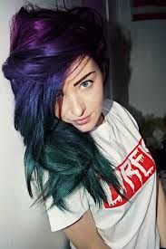 Purple Blue Green Hair Hair Styles Green Hair Blue Green Hair