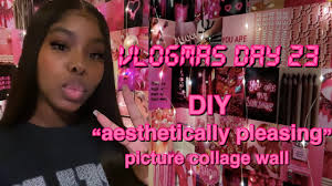 Vlogmas Day 23|DIY AESTHETIC PICTURE WALL ON A BUDGET