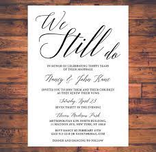 Vow Renewal Invitation We Still Do Simple Traditional Classic Vow Renewal Invite Digital Prin Wedding Renewal Vows Vow Renewal Invitations Wedding Vows Renewal