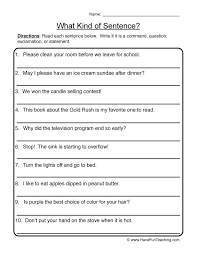 What Kind Of Sentence Worksheet In 2020 Types Of Sentences Worksheet Kinds Of Sentences Types Of Sentences