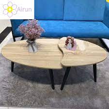 Get the best deals on solid wood coffee tables. China Industrial Commercial Solid Wood Living Room Metal Leg Round Coffee Center Table Set Of 2 China Living Room Furniture Coffee Table