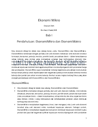 Bab i bidang studi ilmu ekonomi 1. Pdf Buku Ekonomi Mikro Terakhir Pdf Ilhami Putra Academia Edu