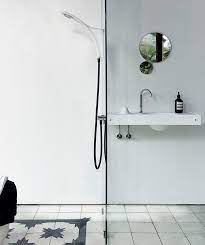 wet italia s host bathroom system connects wash basin and shower wall shower wall wash basin bathroom