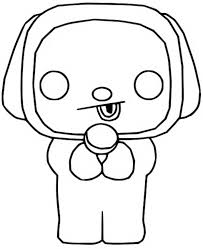 There are eight characters in total: Coloring Page Funko Pop Bt21 Bts Chimmy 01