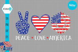 Free Free 179 Peace Love America Svg SVG PNG EPS DXF File