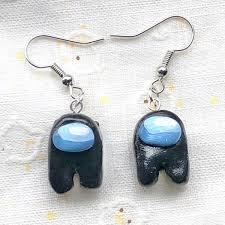Black Among Us Character Earrings In 2020 Handmade Jewelry Earrings Earrings Unique Jewelry