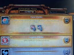 I love it especially for my ganking rogue. Field Medic Title Achieve Wow Amino