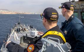 US destroyer departs Eilat after arriving for 'scheduled port visit' Friday  | The Times of Israel