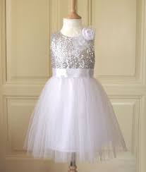 Sale Silver Flower Girl Dress Wedding By Allegriaboutique On Etsy 82 00 Flower Girl Dresses Wedding Dresses For Girls Bridesmaid Dress Colors
