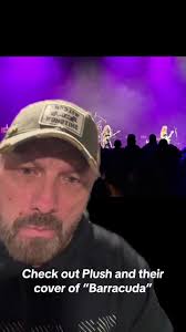 Plush belted out their cover of “Barracuda” last night in Peoria open...