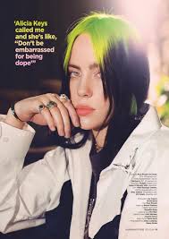 Appearing on the cover for the june 2020 issue of british vogue, the bad guy songstress showed off the black ink on her hip as she posed in a corset and stockings for the photoshoot. Billie Eilish In Gq Magazine Uk July 2020 Hawtcelebs