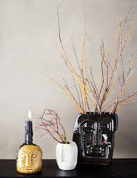Madam Stoltz Abstract Face Vase In 2020 Candle Making Black Vase Abstract Faces