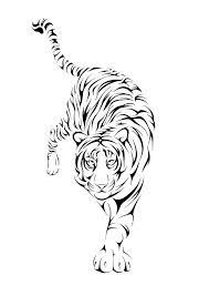 This is a friend of mines hubby's tatt. Minimalist Small Tiger Outline Tattoo Novocom Top